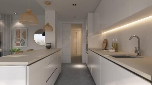 Luksusowe apartamenty, 2 sypialnie, z widokiem na morze i Benidorm od 350.000 euro (ref.UR001)
